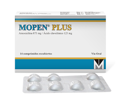 MOPEN PLUS 875 mg / 125 mg COMPRIMIDOS VÍA ORAL