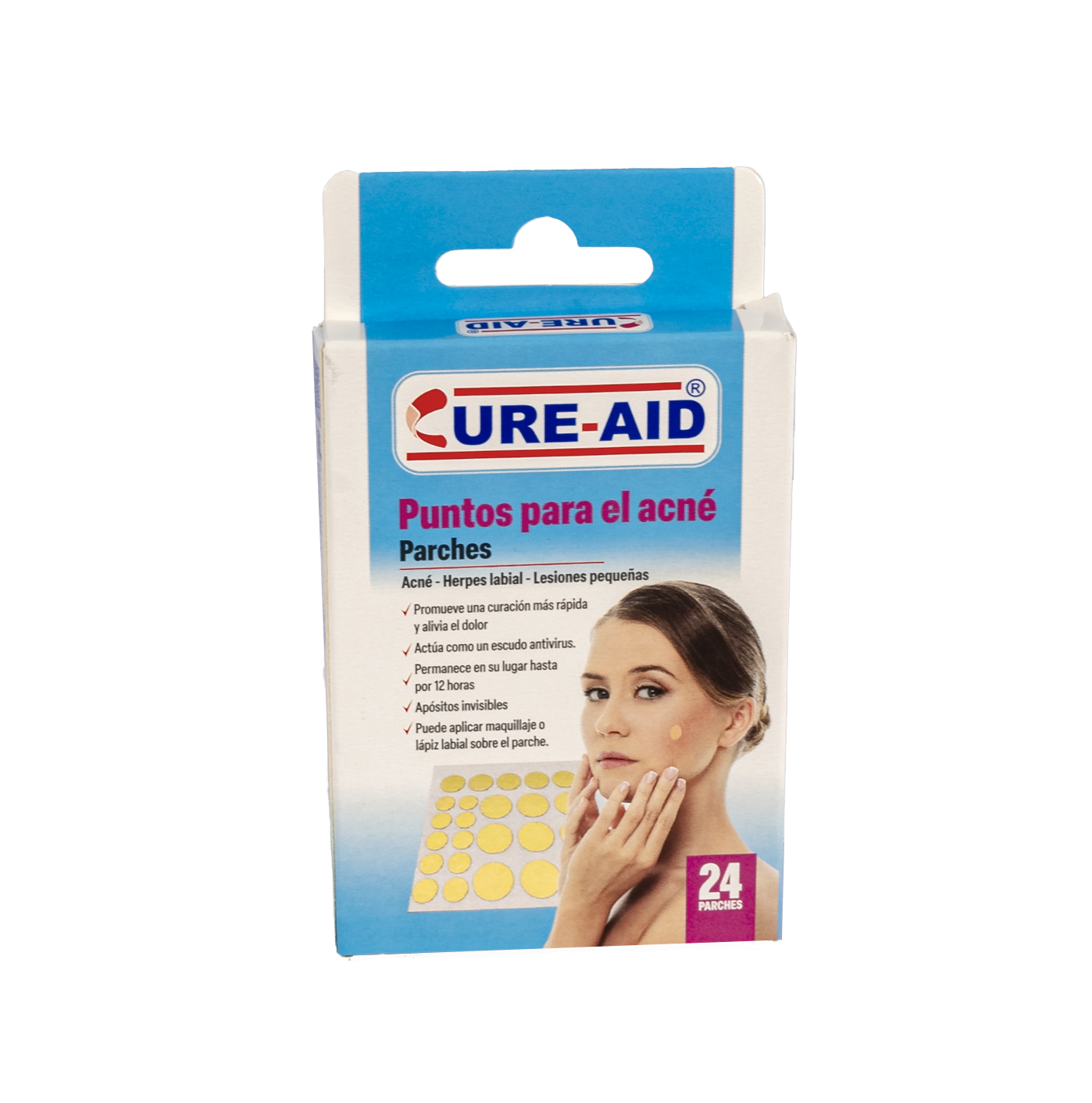 Cure-Aid Parches puntos acné x24 parches
