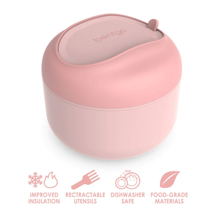 RECIPIENTE C/CUBIERTOS 600G ROSA