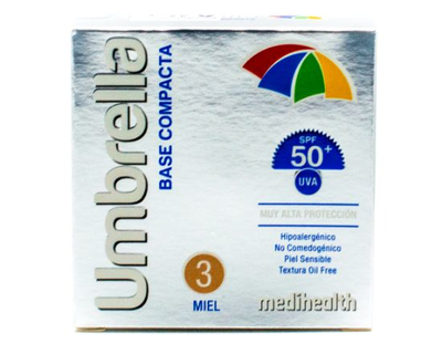 Umbrella Base compacta MIEL SPF 50 11g