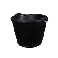 Balde Plastico Negro Uso Construccion Agricola 9 L