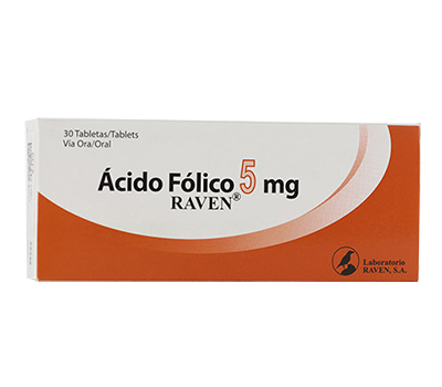 ÁCIDO FÓLICO 5 MG TABLETAS VIA ORAL