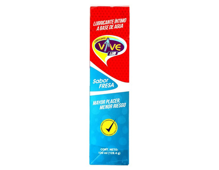 VIVE Gel lubricante sabor fresa 120ml