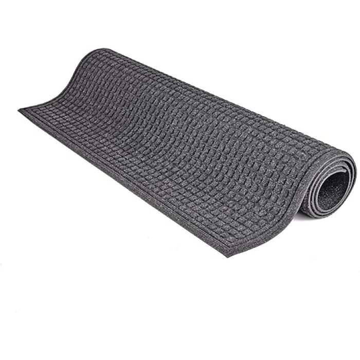 ALFOMBRA 60X90CM CUADROS GRIS APACHE MILLS