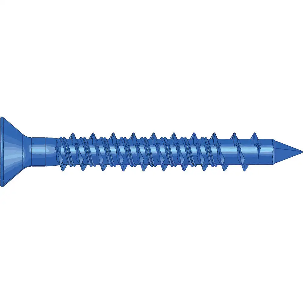 Tornillo para concreto cabeza plana 3/16" x 2 1/4" 10 uds