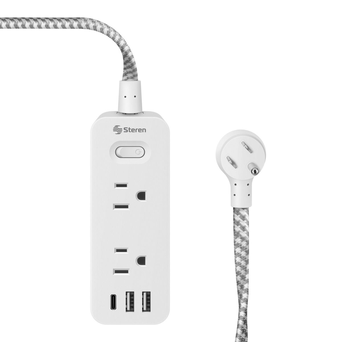Regleta de 6 salidas y cargador USB C PD 20 W / 2 x USB 12 W