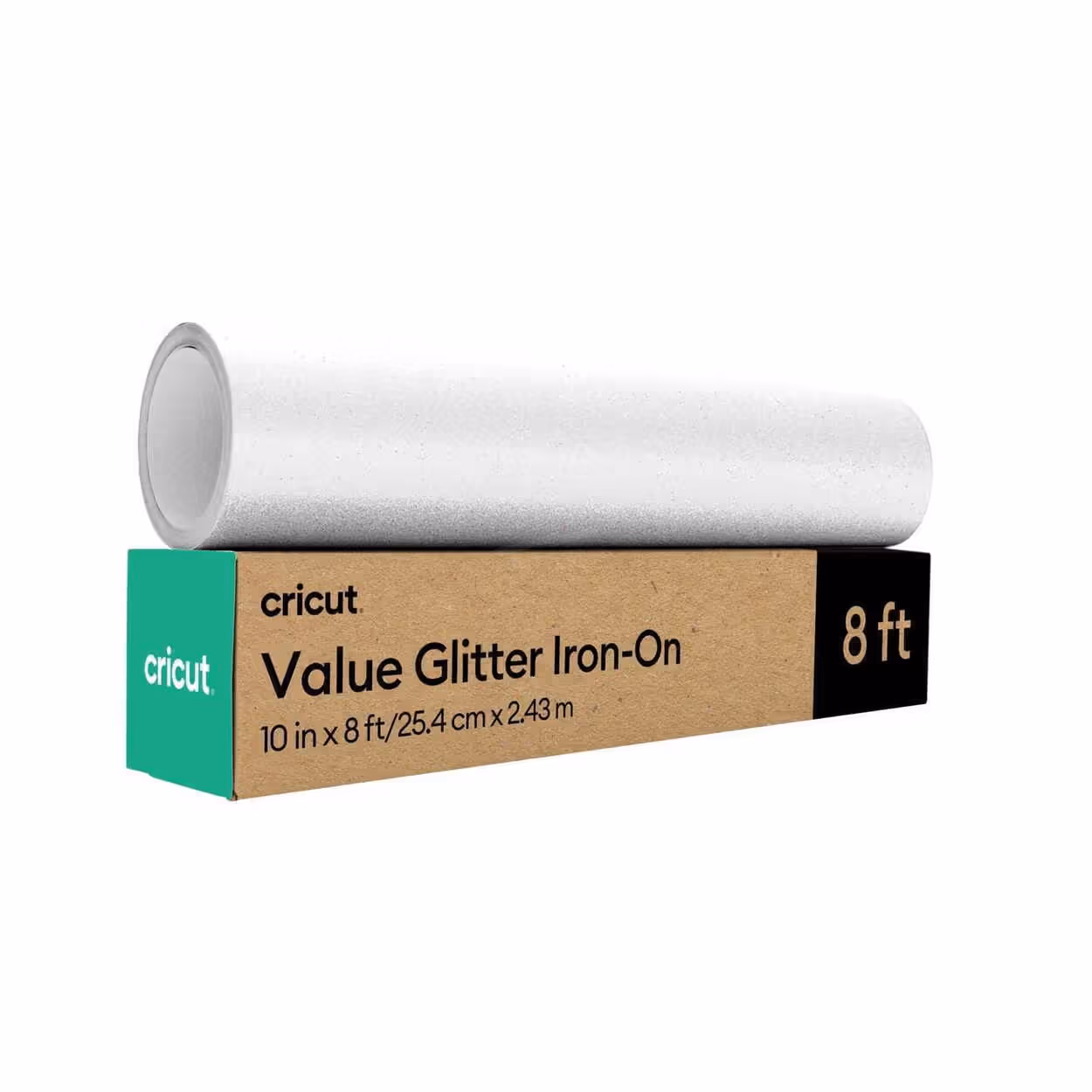 ROLLO VINIL CRICUT VALUE GLITTER IRON-ON – 10” X 8FT