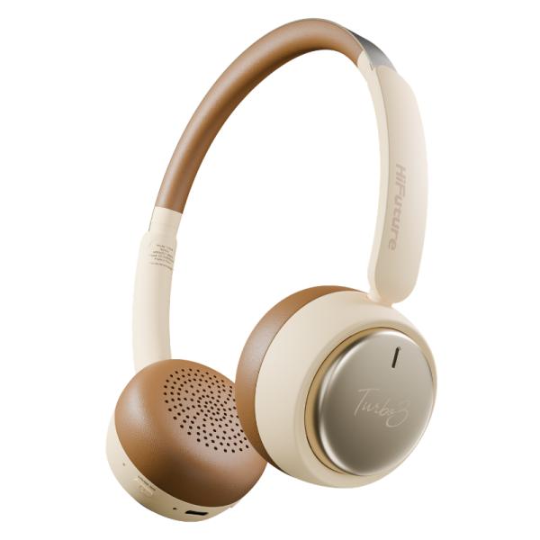 HEADSET HIFUTURE TURBO 3 INALÁMBRICO BLUETOOTH LATTE