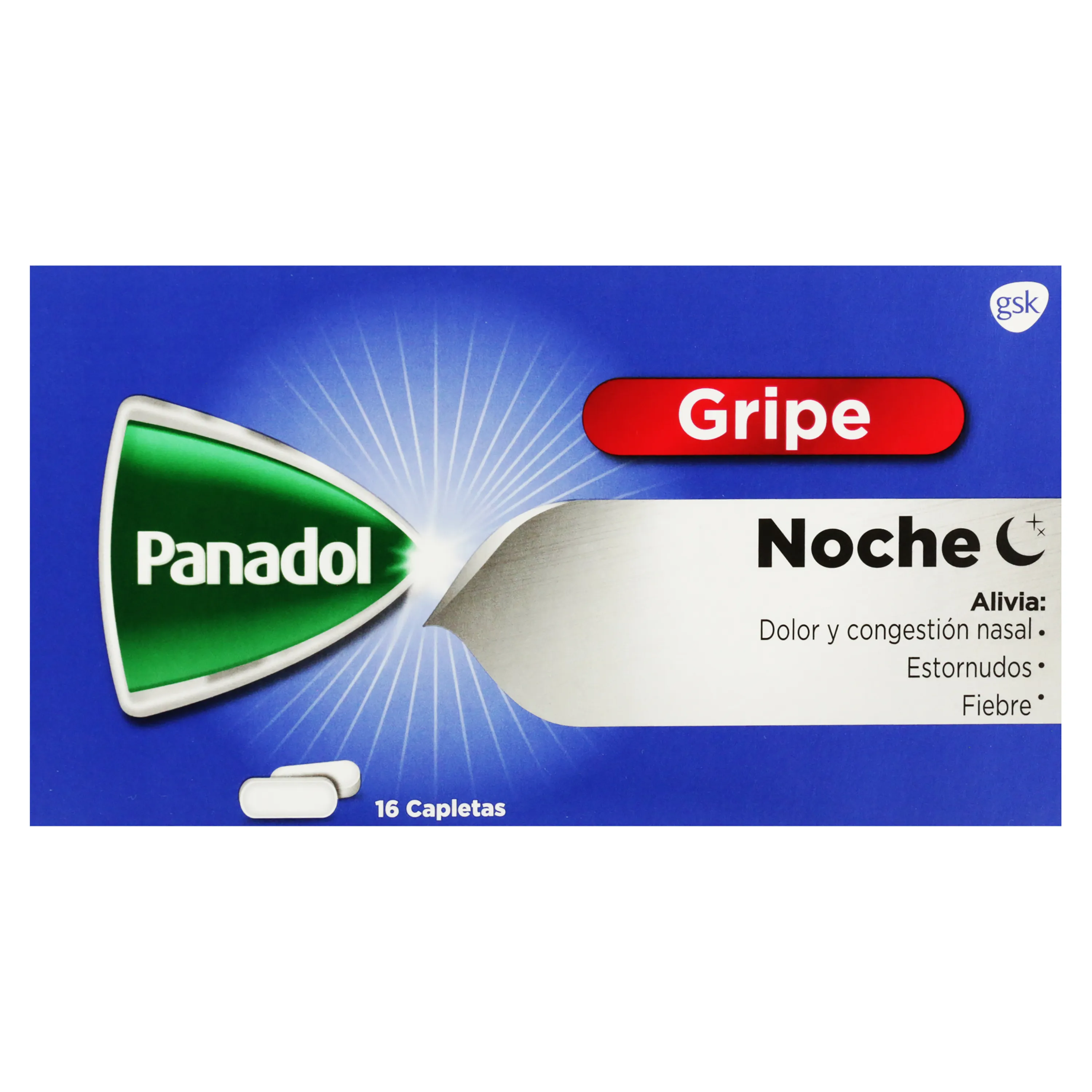 Panadol gripe noche caja 16 tabletas