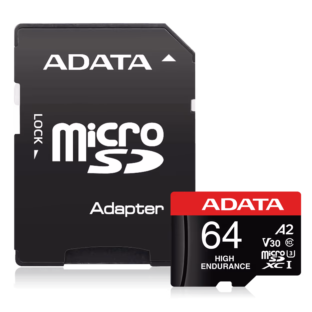 MEMORIA MICRO SD ADATA HIGH ENDURANCE V30 – U3 – 64GB – PARA VIDEOVIGILANCIA