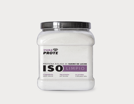 Pura Prote Proteína ISO Limpio polvo 1.5LB