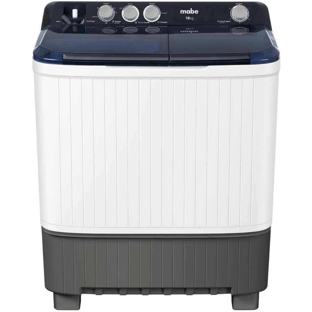 Lavadora semiautomática Mabe 18Kg LMDX8124HBAB0