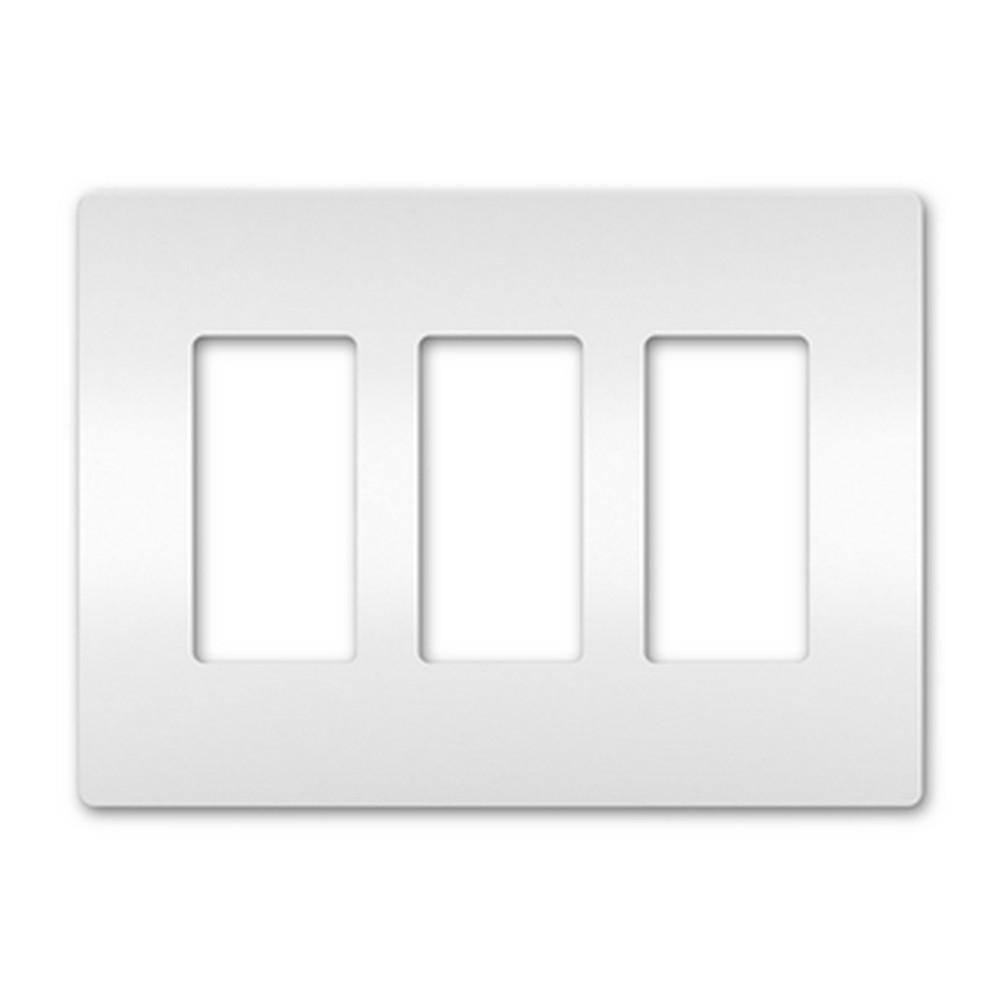 Placa 3 modulos radiant blanco