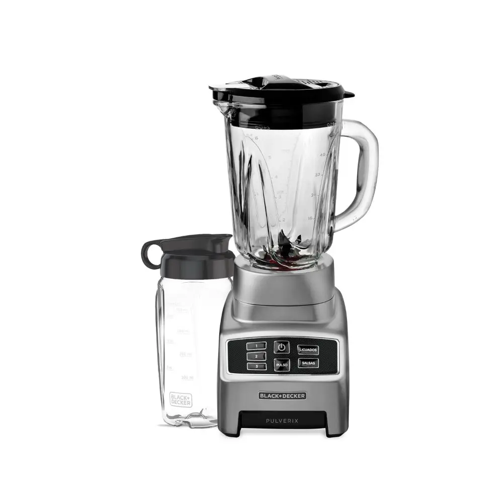 BLACK + DECKER LICUADORA DIGITAL 3 VEL GRIS 700W + VASO PERSONAL BL1840MS