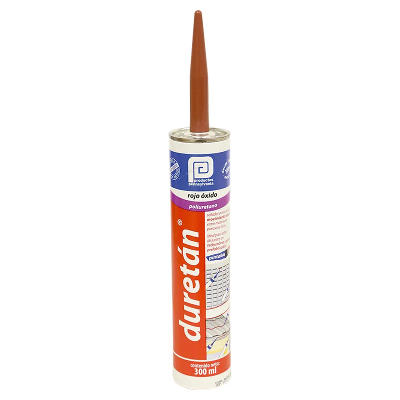 Sellador poliuretano Duretán 300 ml rojo óxido