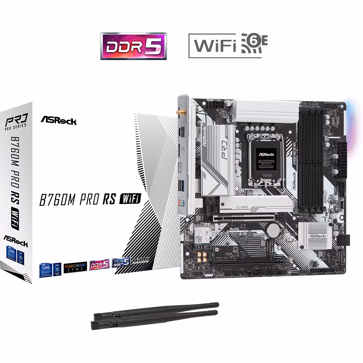 TARJETA MADRE ASROCK B760 PRO RS WIFI 90-MXBLQ0-A0