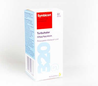 SYMBICORT TURB 320MCG/9MCG 60 DOSIS INHALADOR VIA ORAL