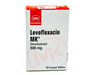 Levofloxacino MK, 500 mg, 1 de 10 tablet