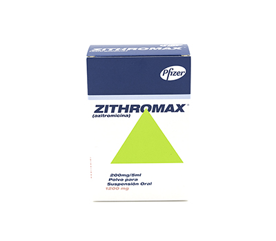 ZITHROMAX POWDER SUSPENSIÓN ORAL 1200 MG 3 ML