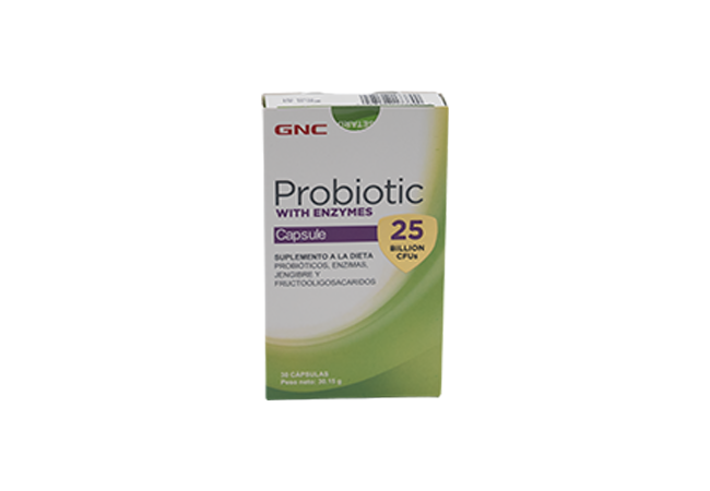 GNC PROBIOTIC SOLUTIONS/ENZYMES 25 BILLONES 30 CÁPSULAS