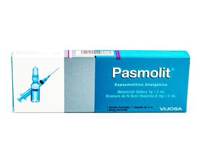Pasmolit inyectable 2ml 1 ampolla