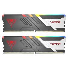 MEMORIA RAM PC 64GB (2X32GB) PATRIOT VIPER VENOM RGB DDR5 5600MHZ CL40 1.35V PVVR564G560C40K GRIS