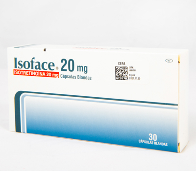 ISOFACE 20 MG TABLETAS VIA ORAL