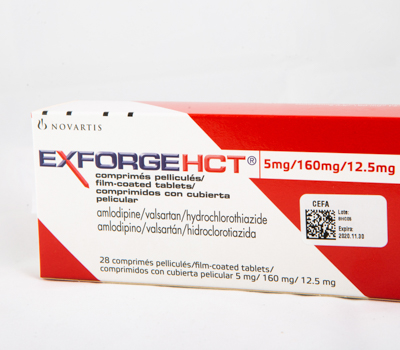 EXFORGE HCT 5MG/160MG/12,5MG TABLETAS VIA ORAL