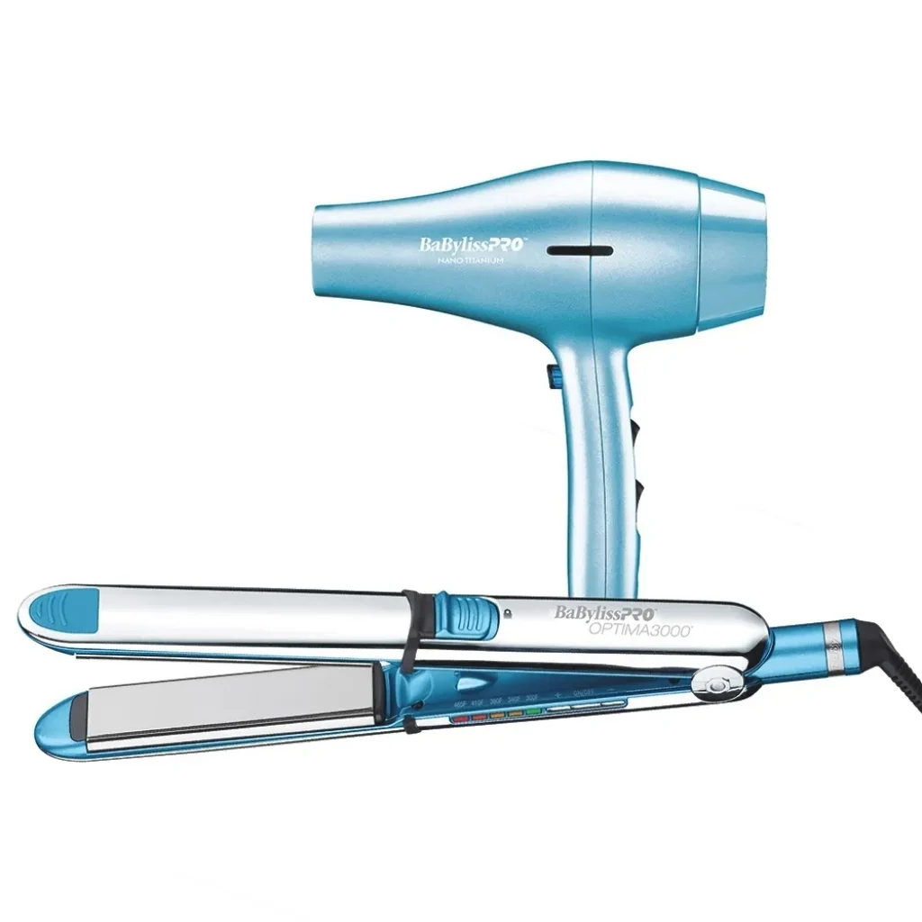 BaByliss Pro Kit Plancha Alisadora Optima 3000 + Secadora de Cabello 2000W