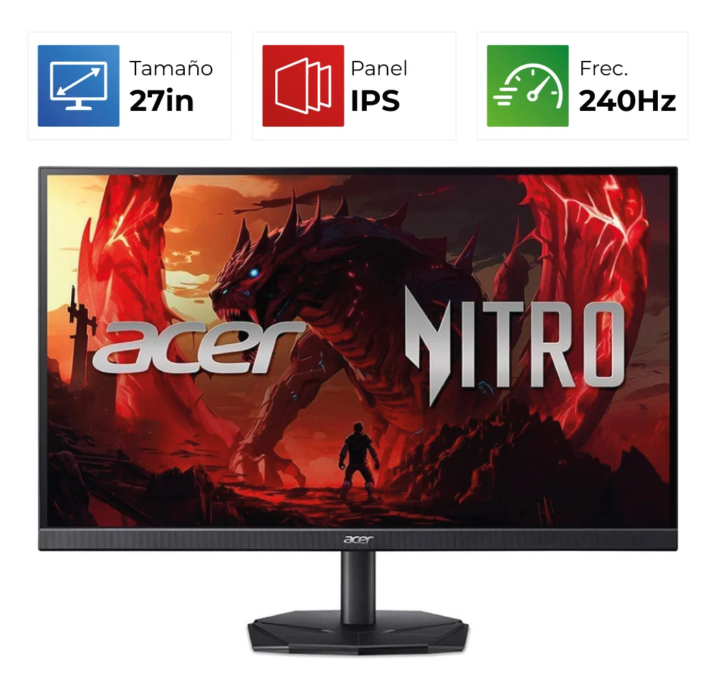 Acer Nitro KG270 W3 – 27″ – FHD – 240Hz – IPS