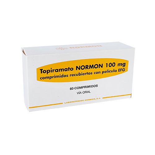 TOPIRAMATO 100 MG X 10 COMP NORMON