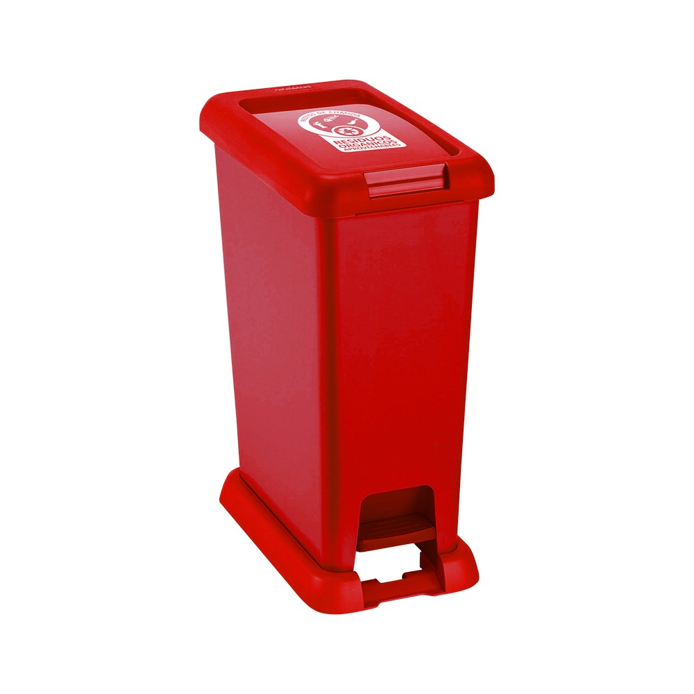 Basurero plastico para reciclar 35 l con pedal