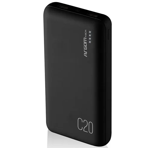 Power Bank Argom C20 20000MAH ARG-PB-1145BK