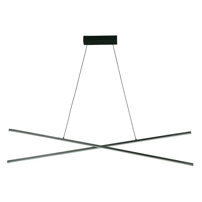 Lámpara de techo moderna negro 2 luces led 32901