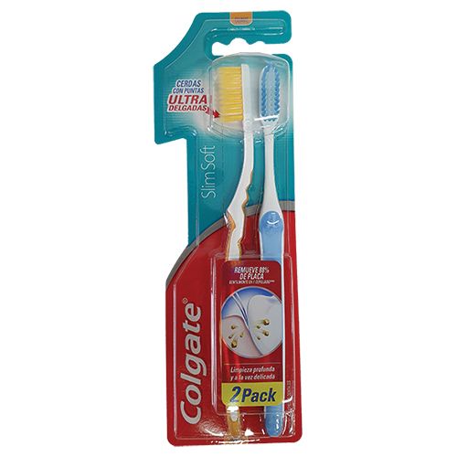 CEPILLO COLGATE SLIM SOFT SUAVE 2PACK