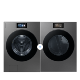 Combo (Lavadora Bespoke AI carga frontal 26 Kg, AI Home y AI OptiWash+™ + Secadora Gas, Bespoke AI carga frontal 24 Kg)