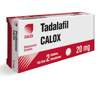 TADALAFIL CALOX 20 MG TABLETAS VIA ORAL