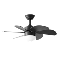 Ventilador 6 Aspas Negro con Control Monaco Arqdeco