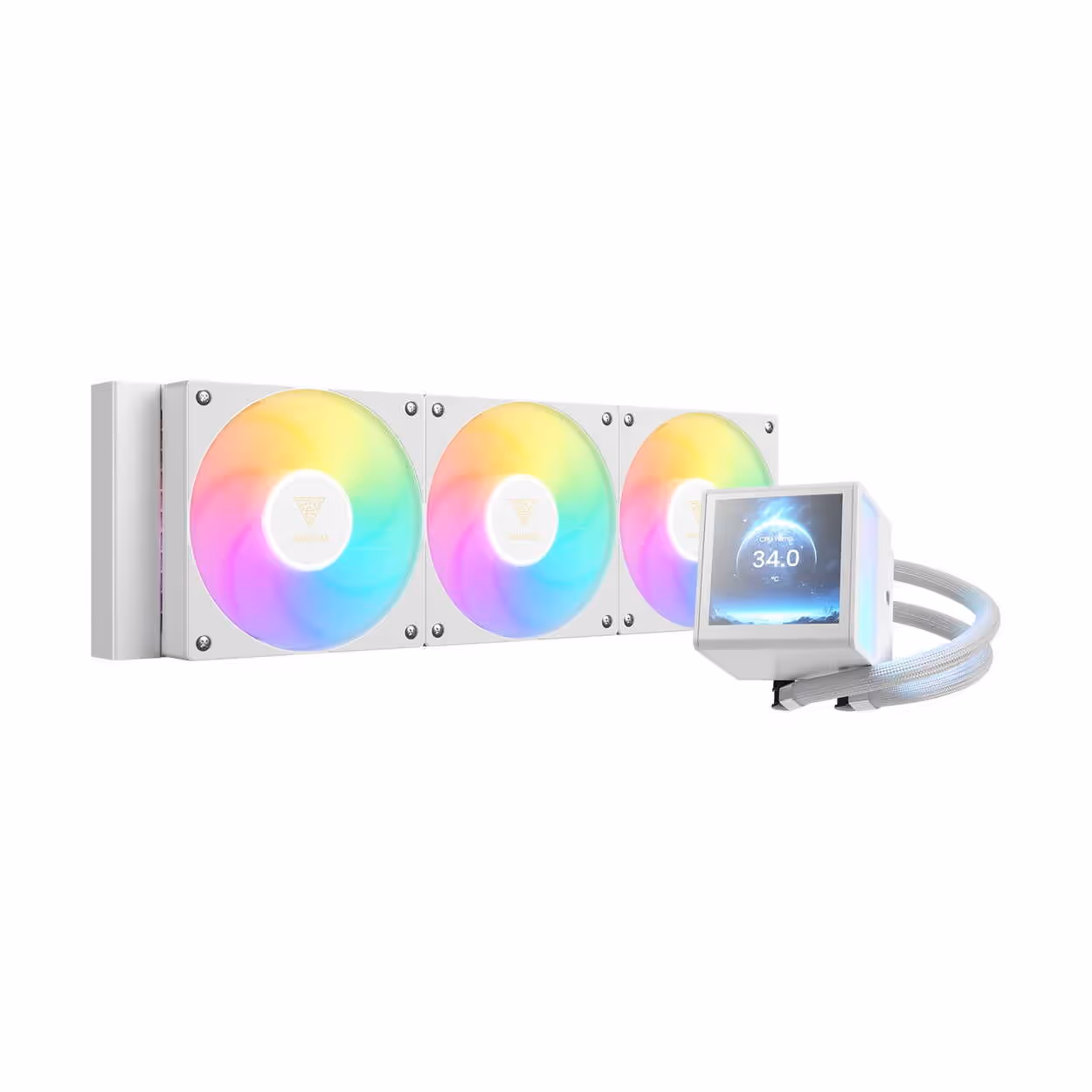 ENFRIAMIENTO LIQUIDO GAMDIAS CHIONE P5 360 ARGB – BLANCO