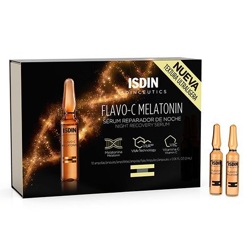 SERUM ISDIN FLAVO-C MELATONIN NOCHE 2MLX 10 AMP