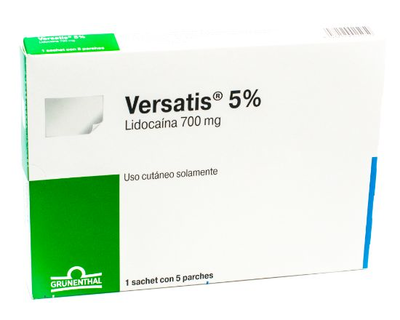Versatis 5% 700mg parches de lidocaina