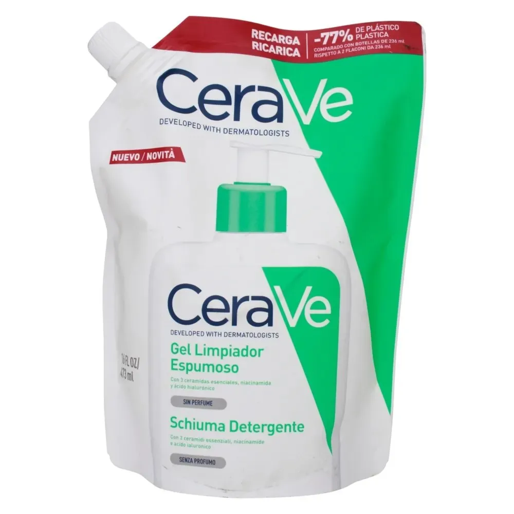 Gel Limpiador CeraVe Espumoso Refill - 473 ml