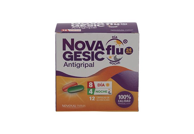 NOVAGESIC FLU DÍA Y NOCHE CÁPSULAS VÍA ORAL