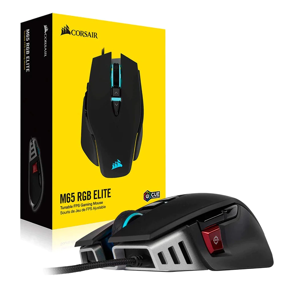 M65 RGB ELITE Tunable FPS Gaming Mouse — Black