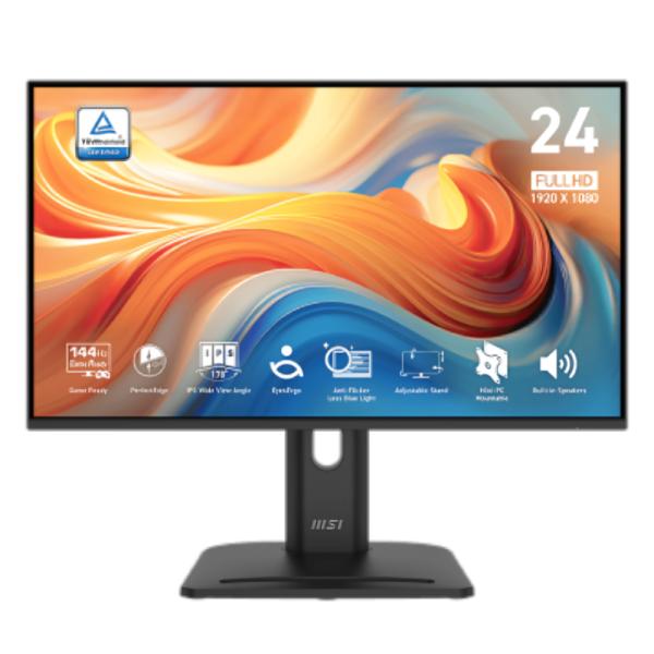 Monitor MSI Pro MP245PG E14 24 Pulg Plana 1080P 144HZ IPS Freesync HDMI / Displayport / VGA – Negro