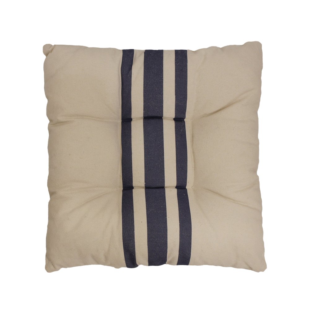 Cojin decorativo 40x40 cm blanco-azul