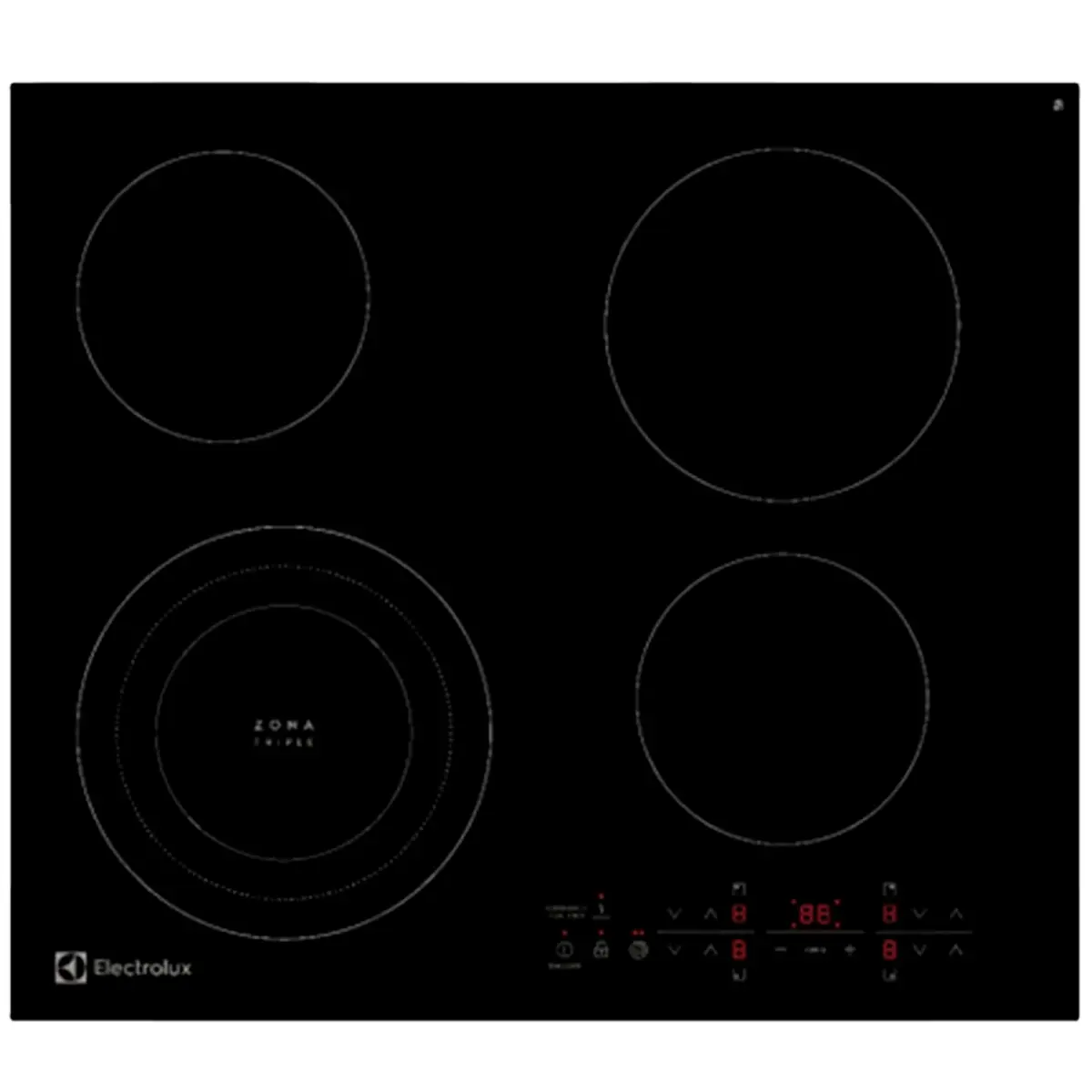 Plantilla Eléctrica Empotrable Electrolux 4 Quemadores Vitro ETEF24F7ESB