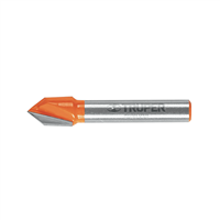 Cuchilla Router Corte En V 3/8" Truper