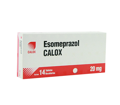 ESOMEPRAZOL CALOX 20 MG TABLETAS VIA ORAL 1+1