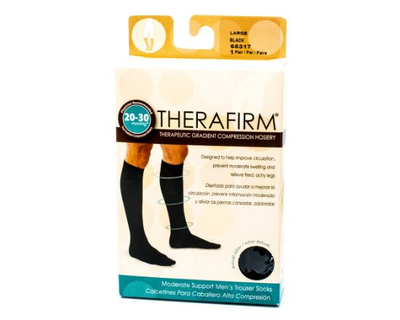 Medias de compresion No-Varix hombre 20-30 mmHg color negro altas